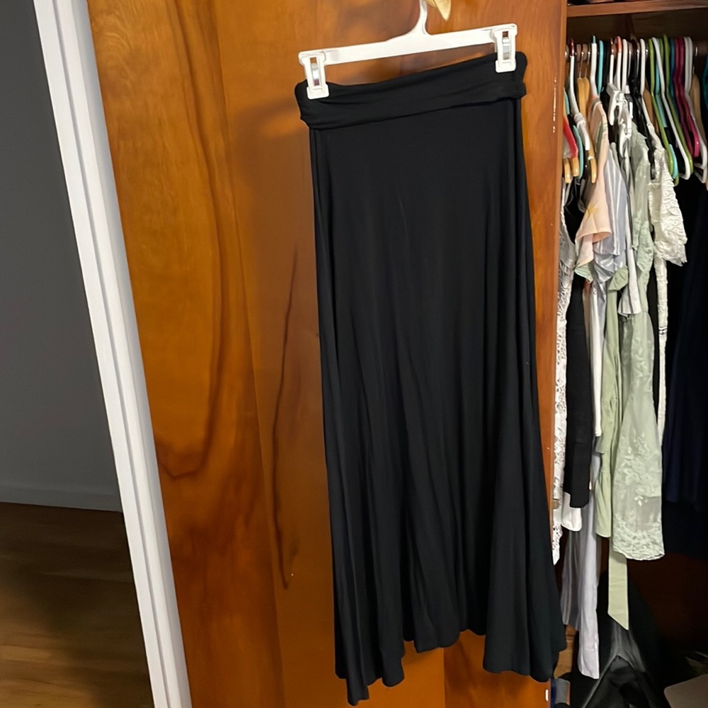 Black maxi skirt